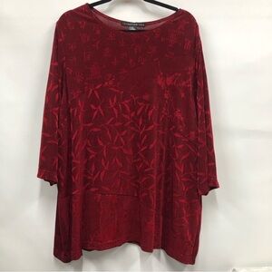 Valentine USA Diagonal panel 2 piece skirt set size 3x includes blouse & skirt